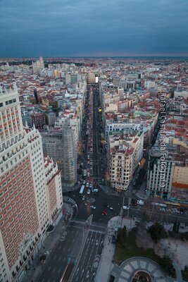 Gran Vía desde Torre de Madrid