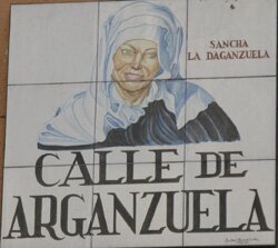azuleja de la calle de Arganzuela